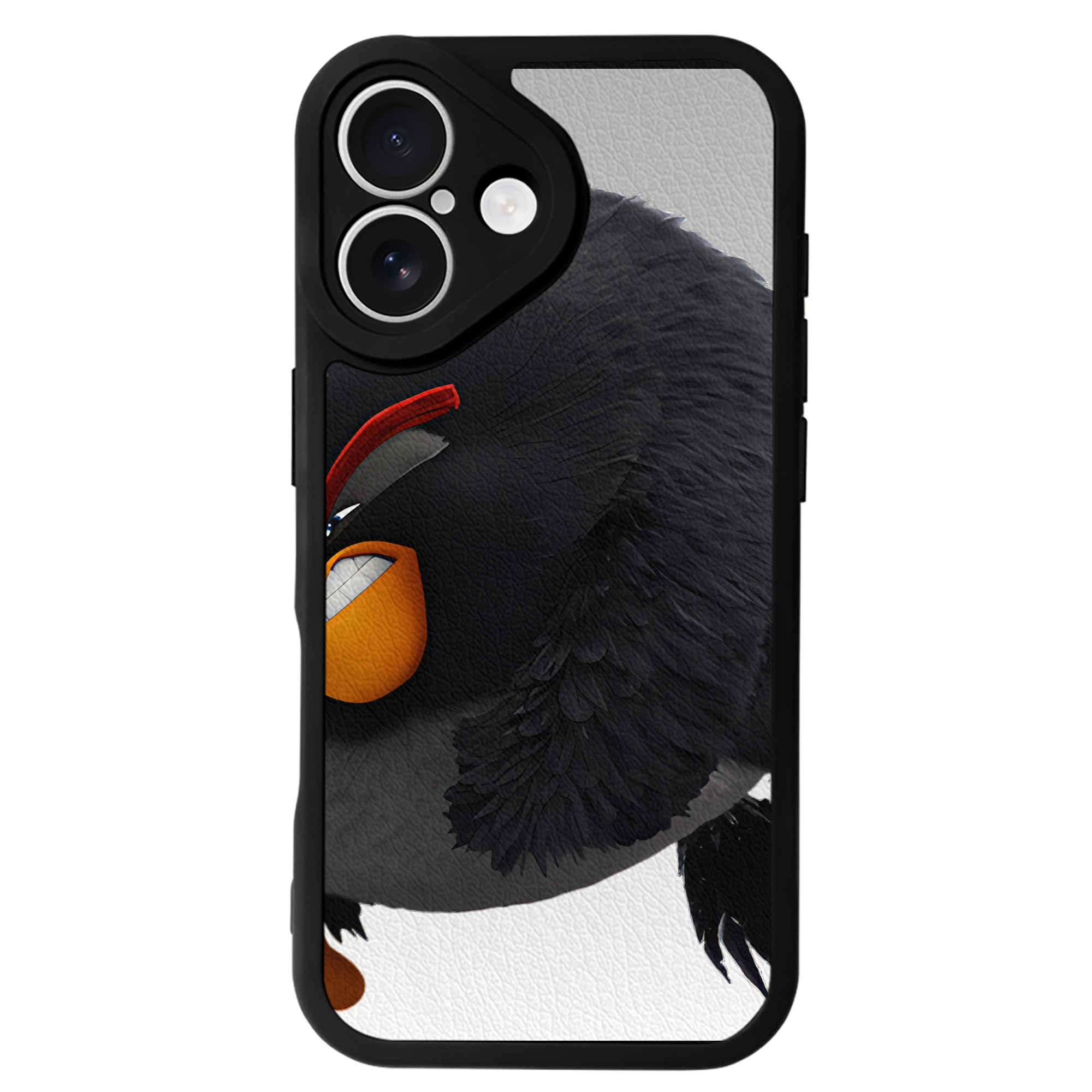 （画像用） Angry Birds アングリーバード 【iPhone 16シリーズ対応】シリコンスマホケース（レザー調） 材質：シリコン